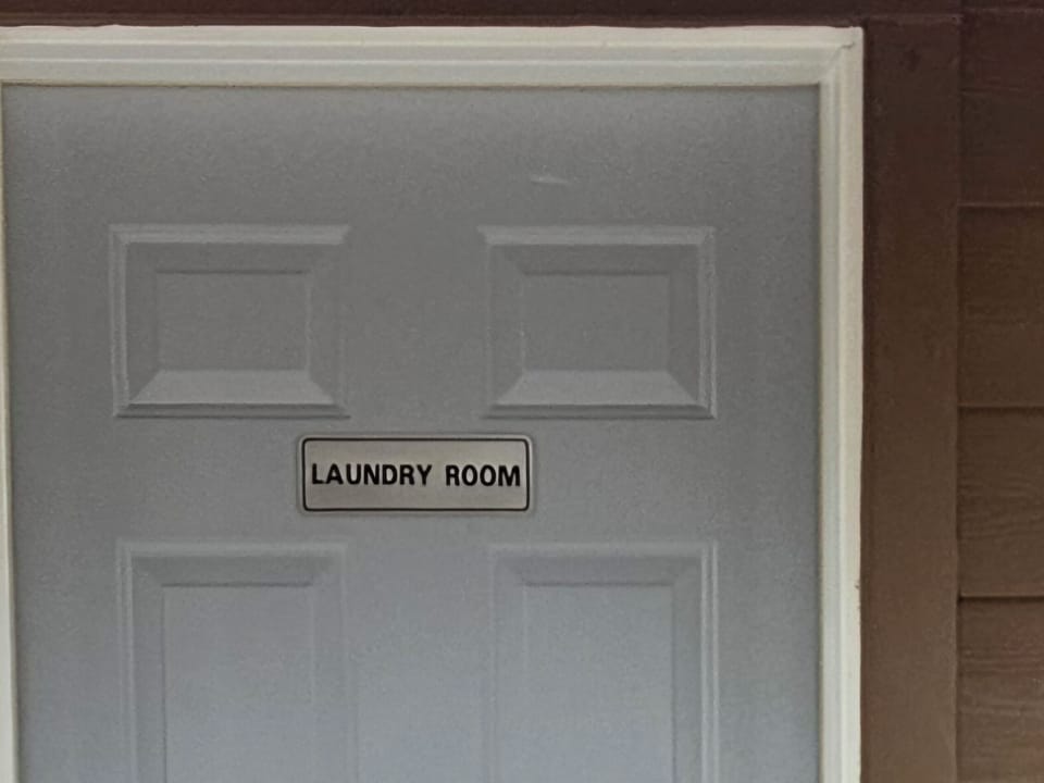 Laundry Room is in common use area and is located at the back of the Lodge.