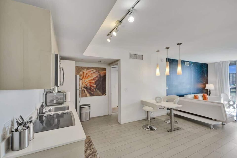 Dining area and a kitchen