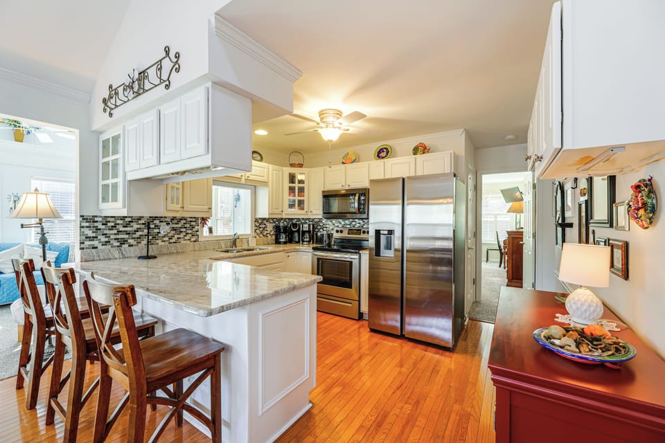 Kitchen | 1st Floor | Drip Coffee Pot | Keurig | Blender | Toaster