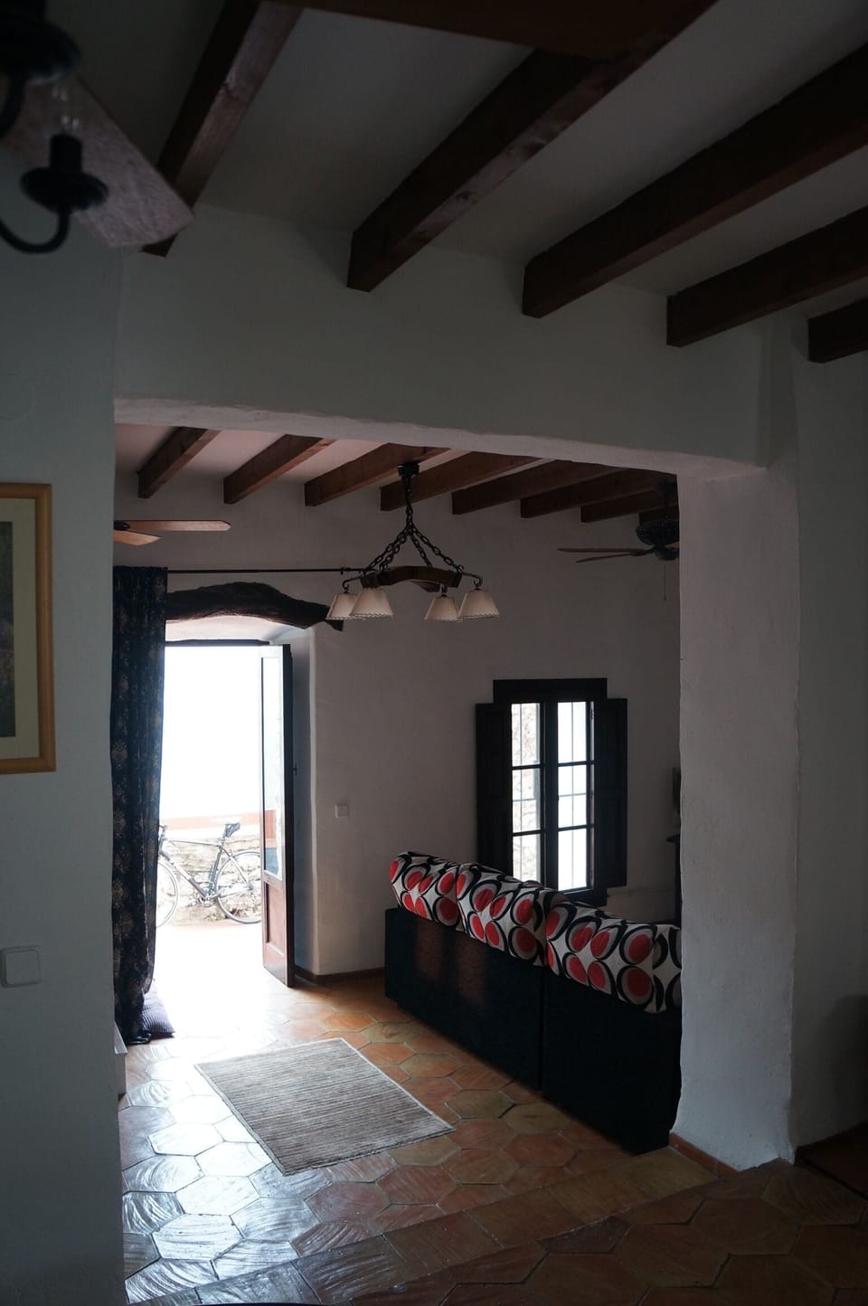looking through from dining room to the terrace.