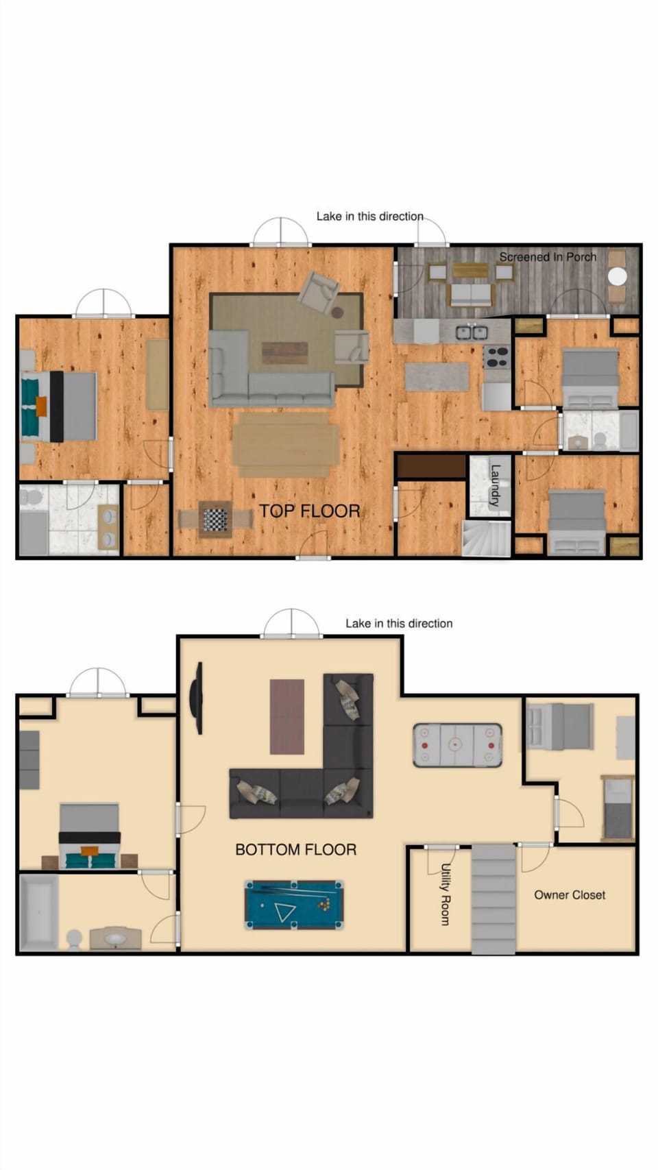 Top-down floor plans for layout reference