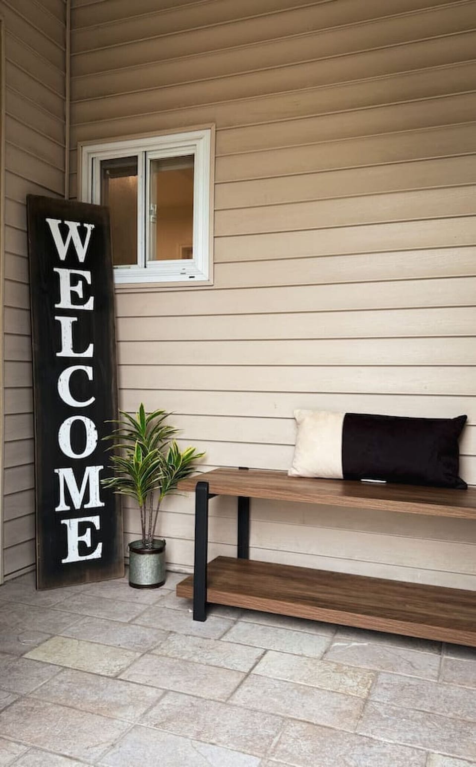 As you take in the house’s exterior, you are struck by its beauty and the promise of comfort and style within.