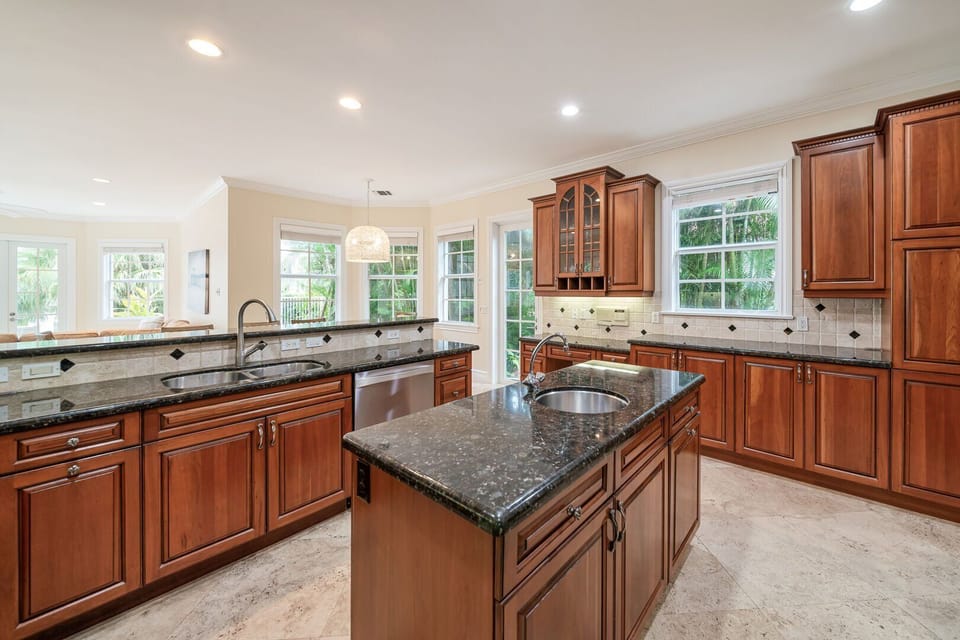 Fully stocked kitchen, with gas burner, and all the pots, pans and utensils that you need