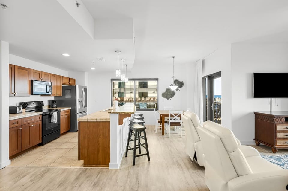 Kitchen and Living Area