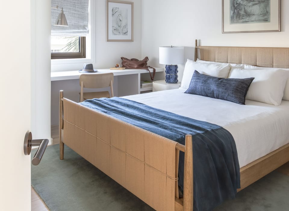 Sandpiper's Retreat - Seagrove Beach - Third Floor - Bedroom 6: Queen Bed, Private Bath (Shower), Single Vanity