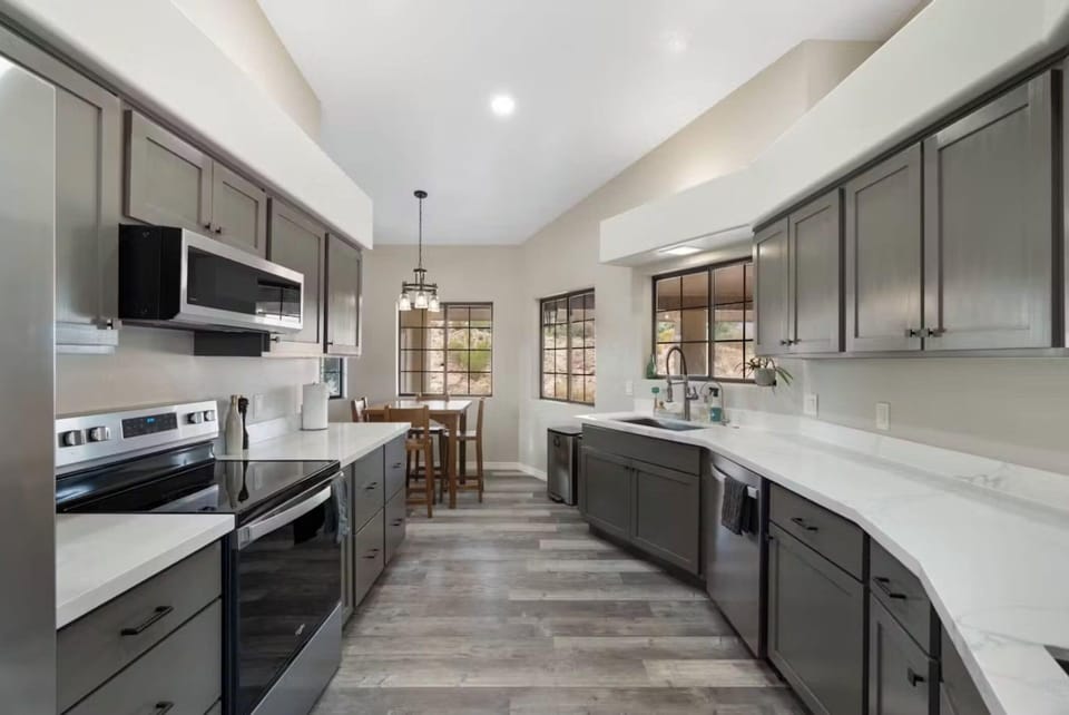 Fully equipped kitchen with everything you'll need 