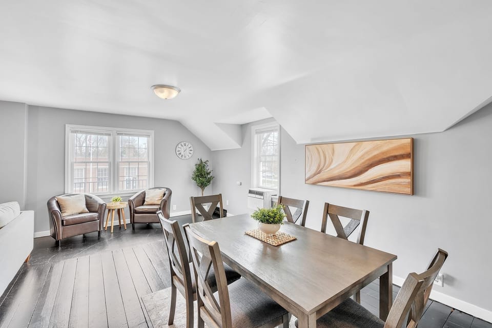 Architecture, Building, Dining Room, Dining Table, Furniture