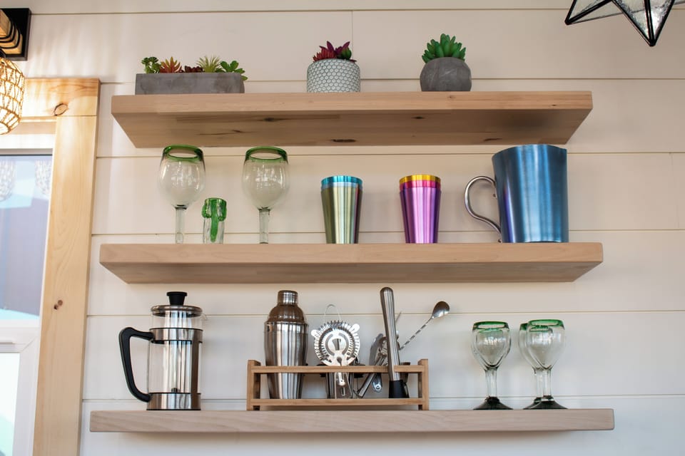 Coffee and cocktail tools for the adults.