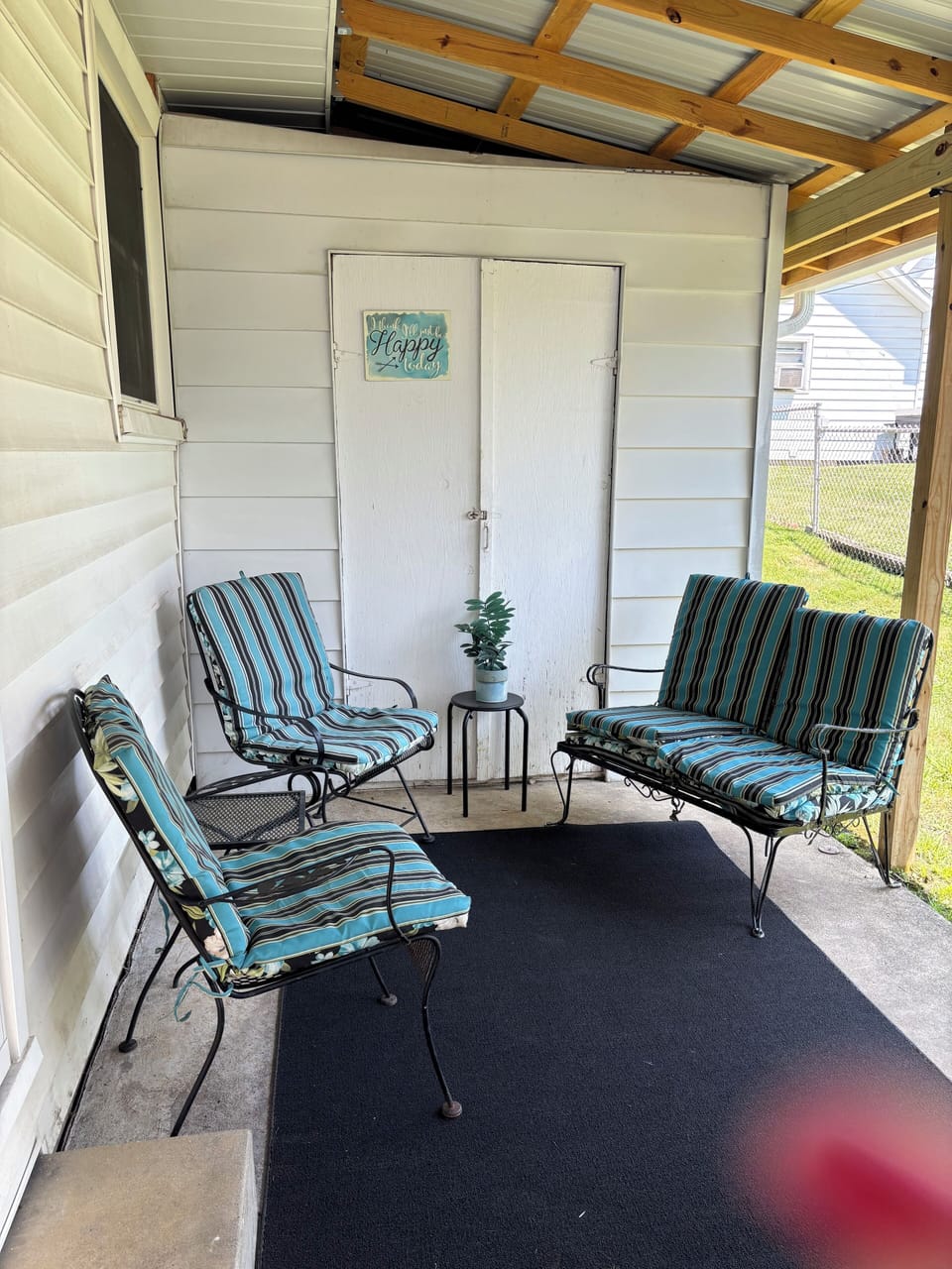 Back covered patio