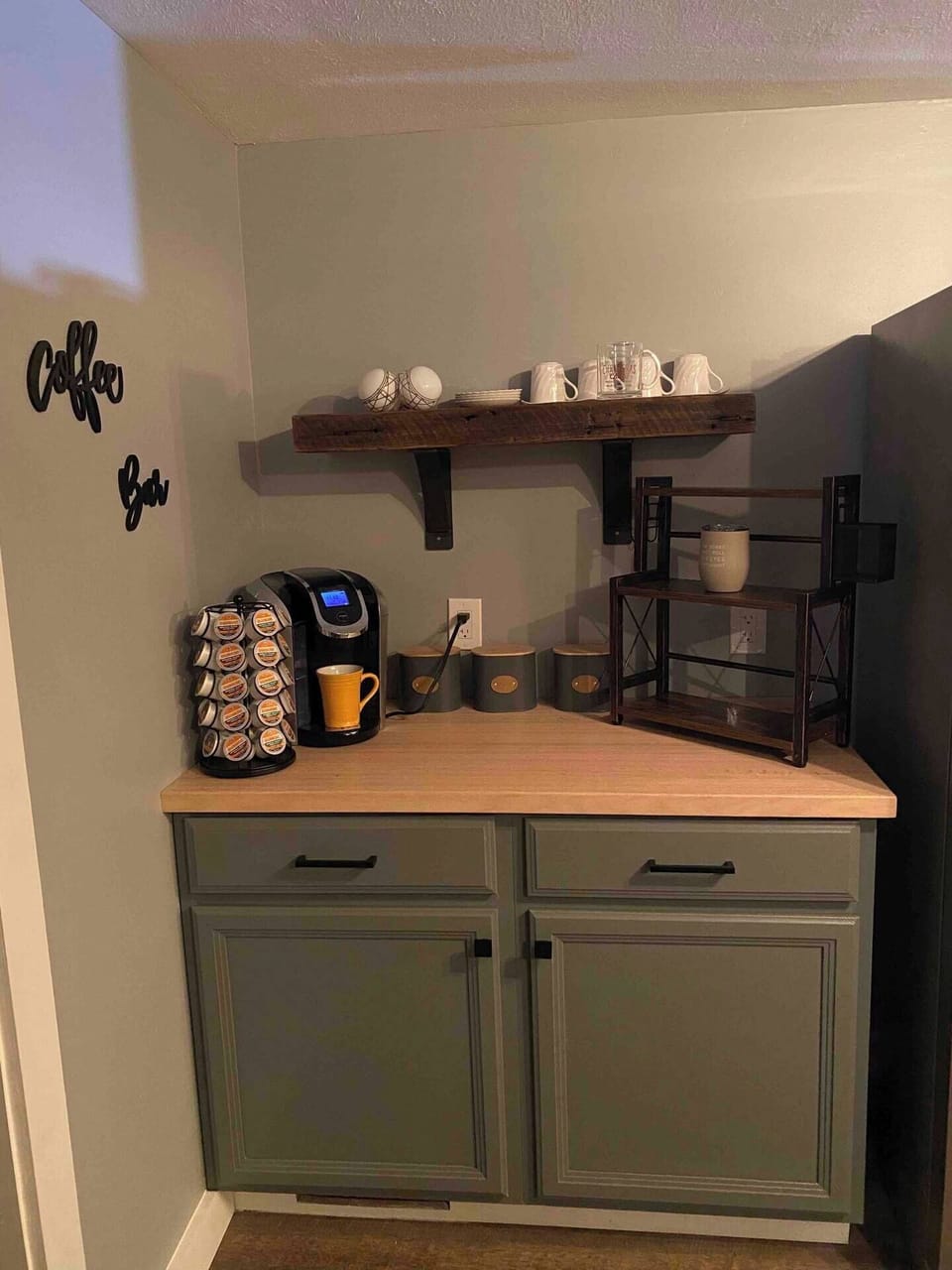 Coffee Station in kitchen
