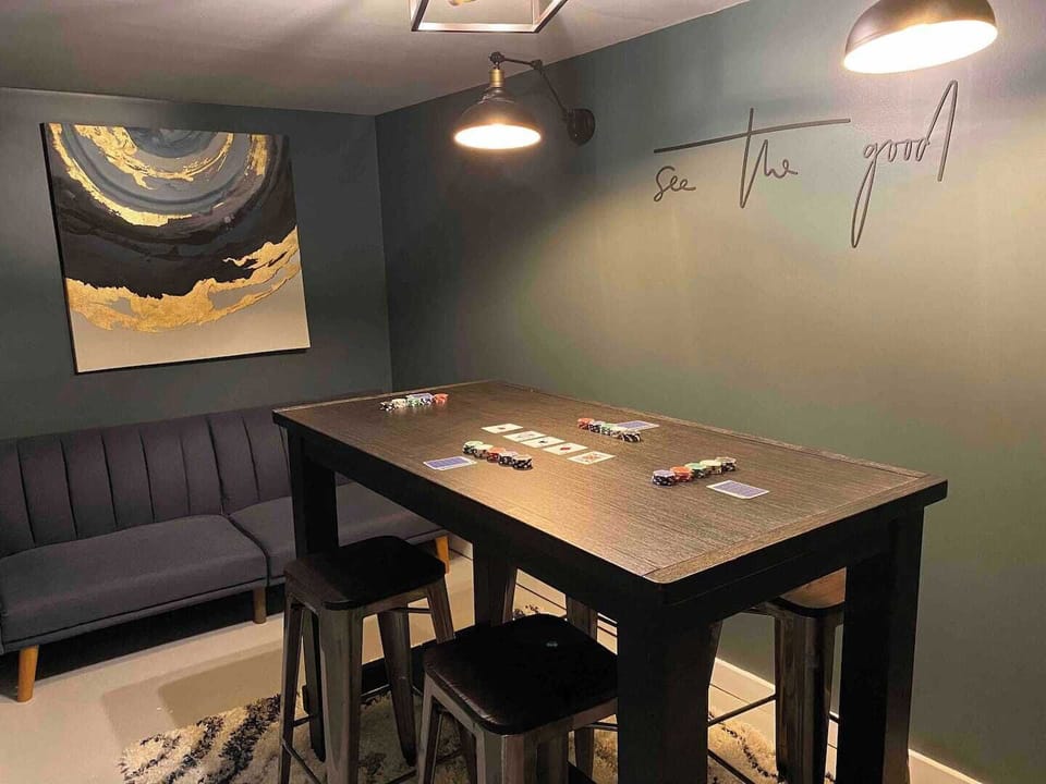 Office / Game Room with pull-out futon couch.