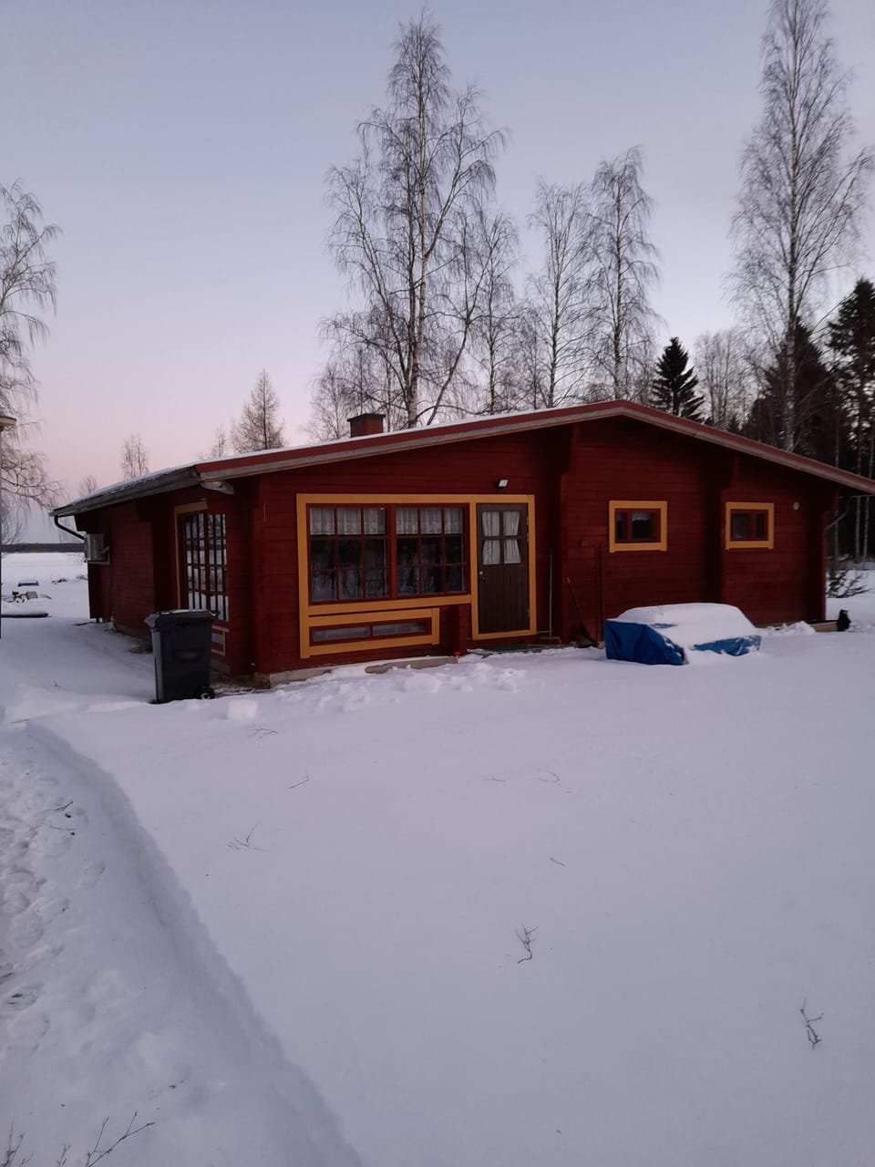 Main house in winter