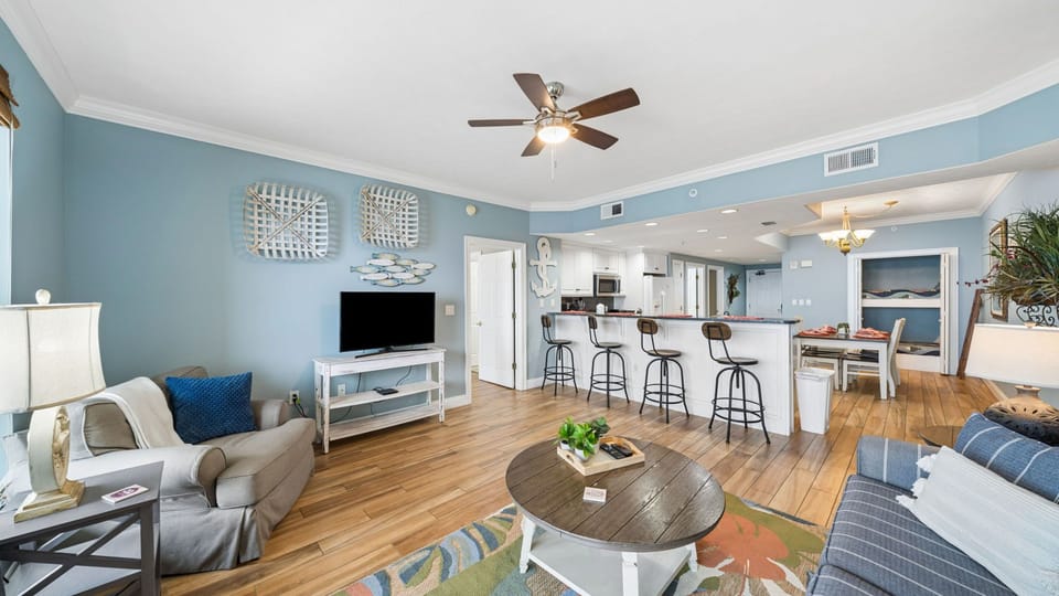 Living Room with Gulf View
