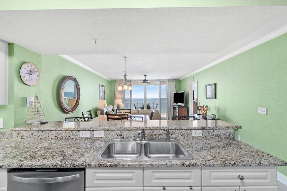 Full kitchen with all the cooking essentials