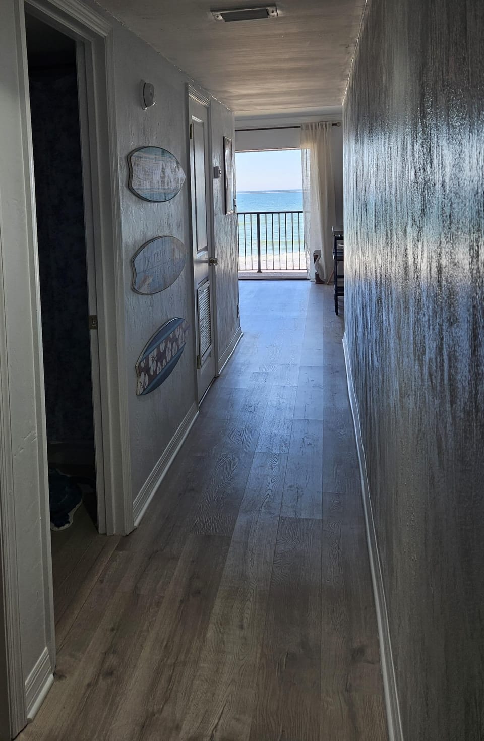 Entry hallway with amazing ocean views