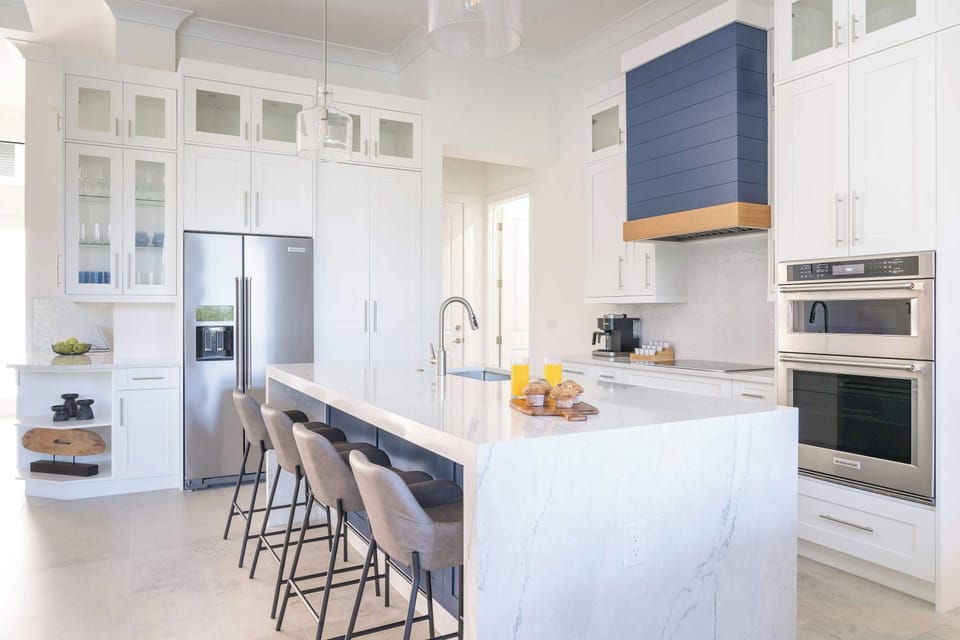 Our fully stocked kitchen