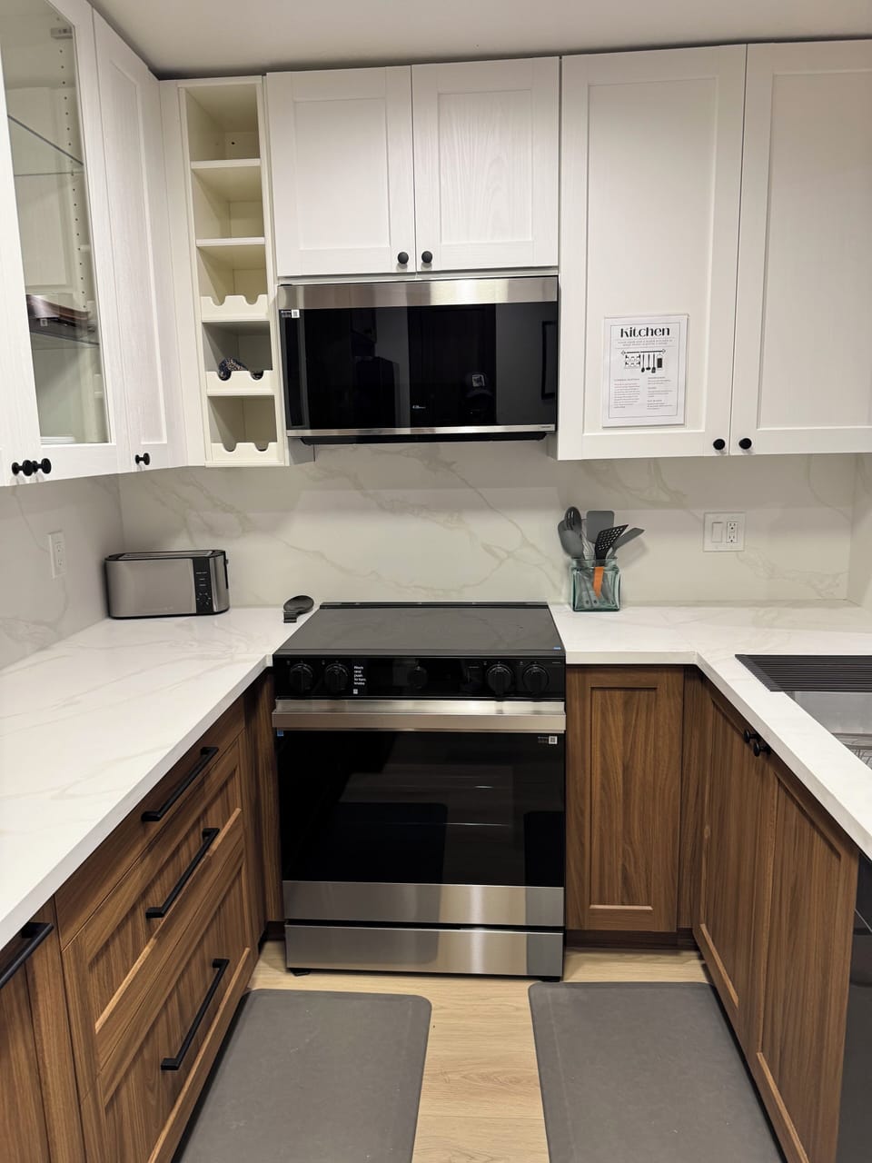 New stainless steel appliances