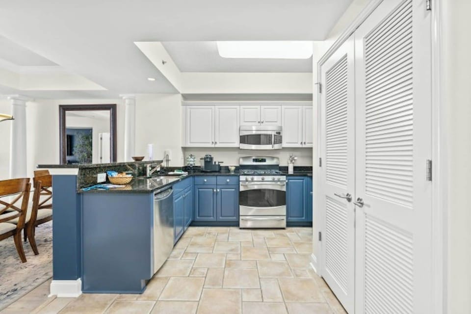 A chefs dream kitchen, fully stocked and loaded.