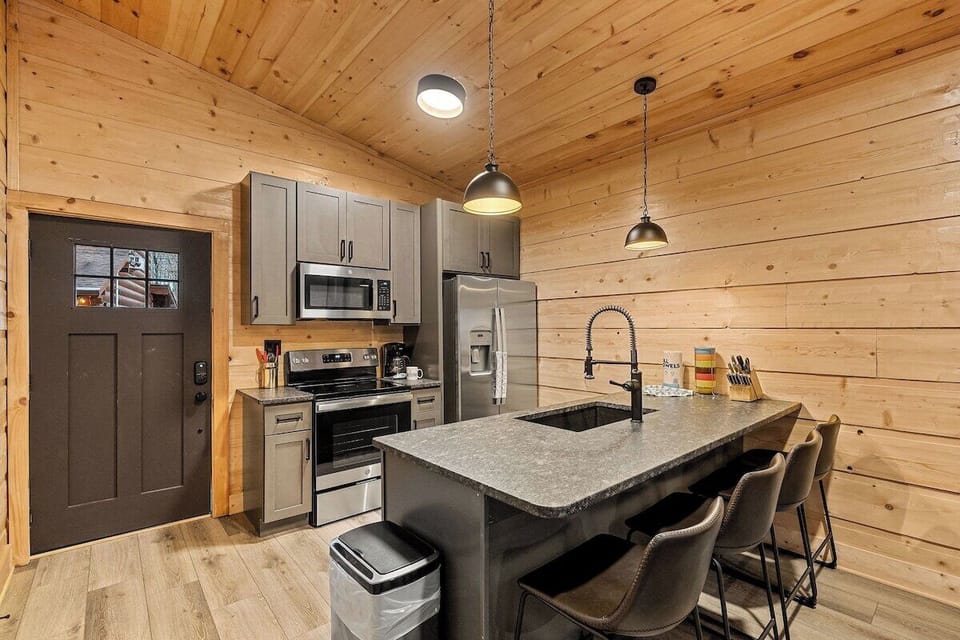 Full kitchen with all the cooking essentials