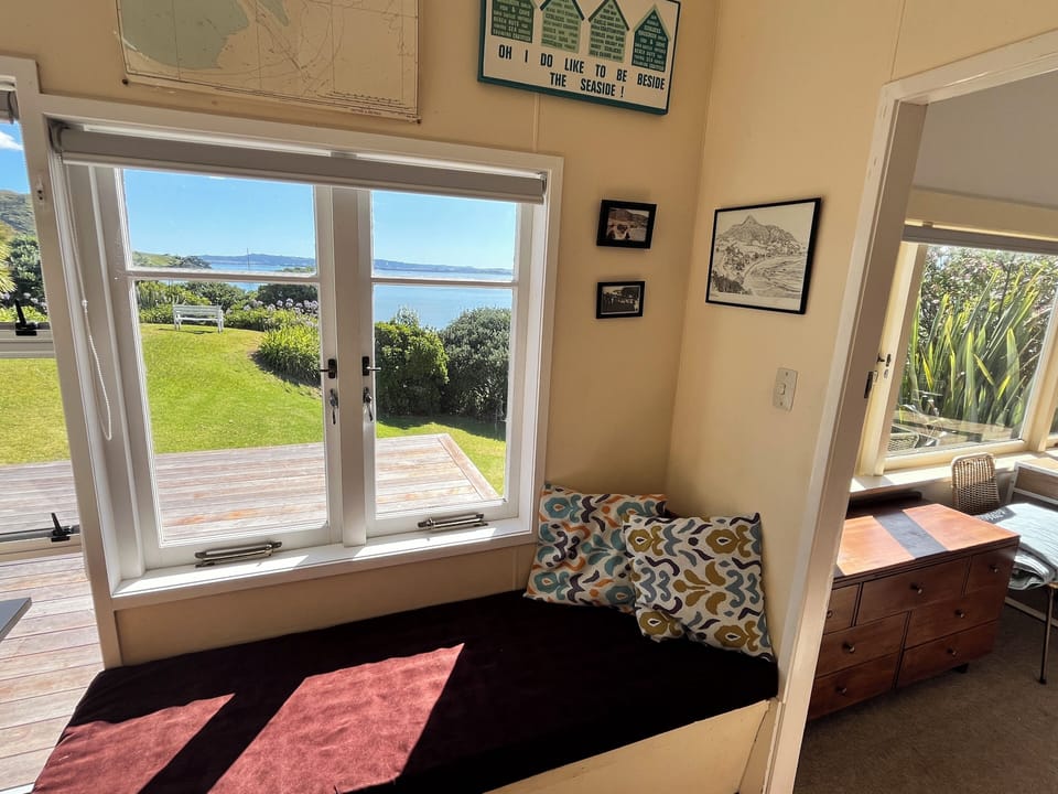 A sunny reading nook to recharge.