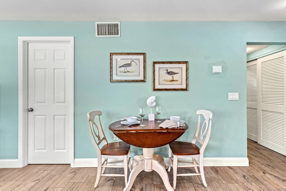 Dinette table.