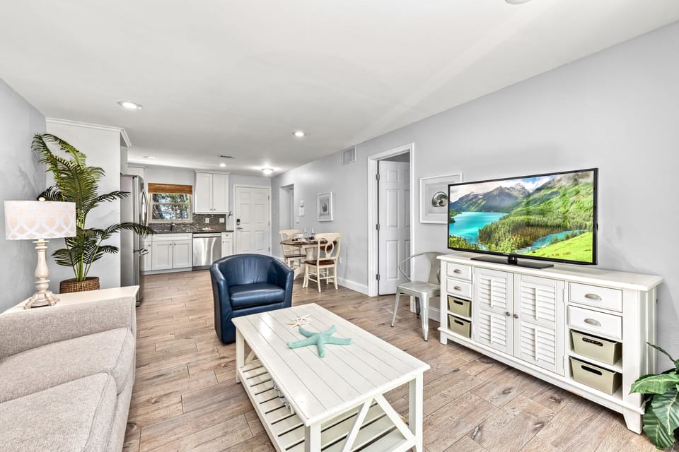 Living Area showing seating.  Sliding doors to patio shown