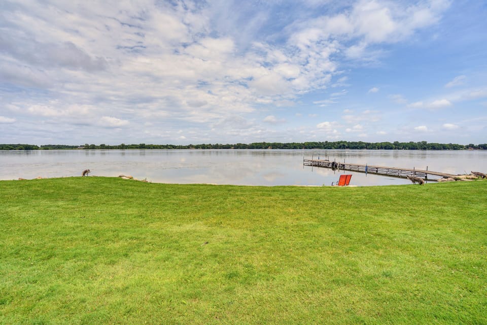Shared Fire Pit & Boat Dock
