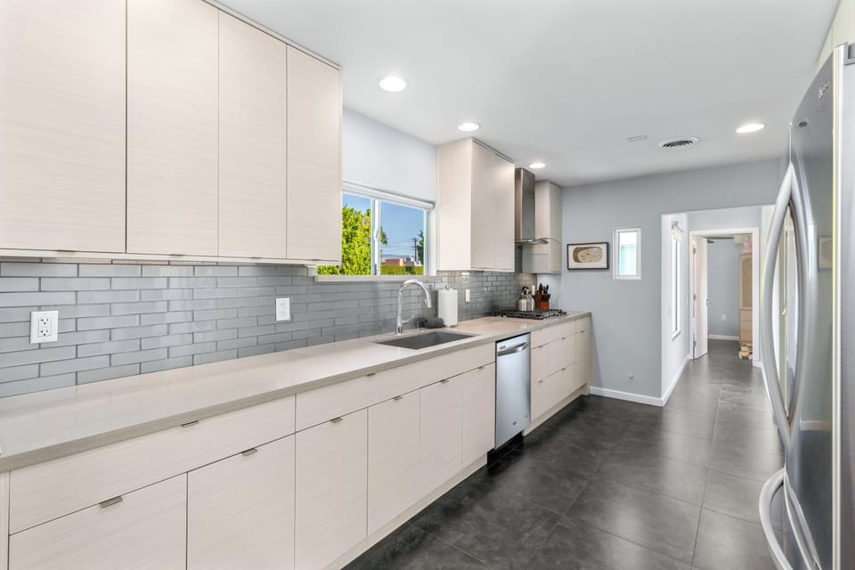 Modern kitchen with modern appliances