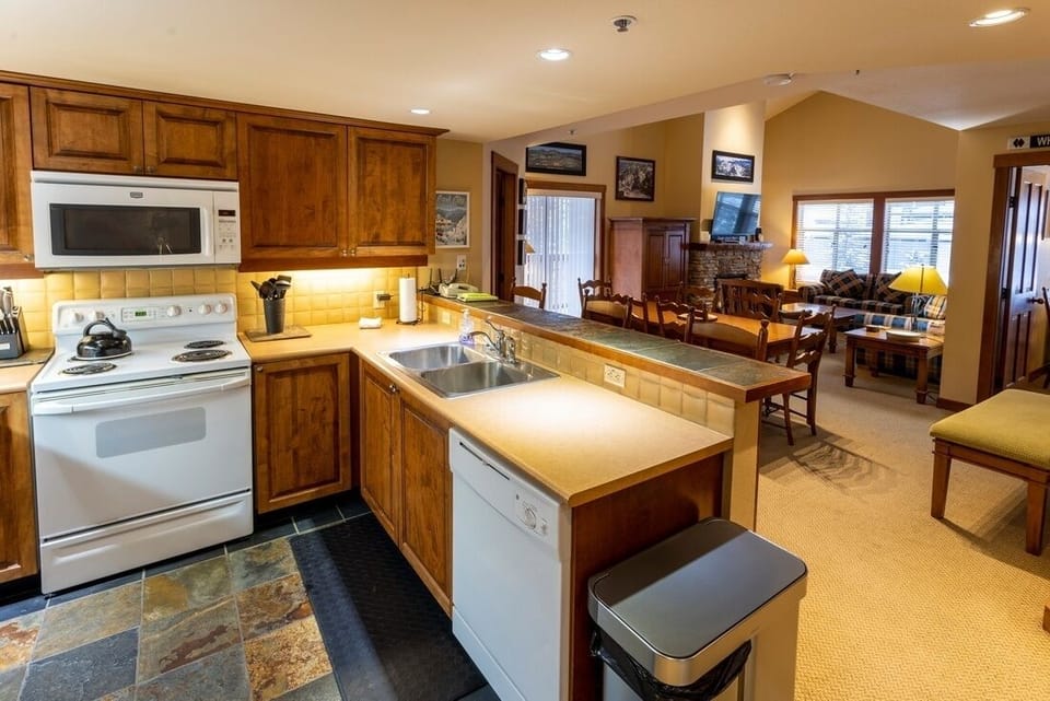 Indoors, Floor, Flooring, Kitchen, Microwave