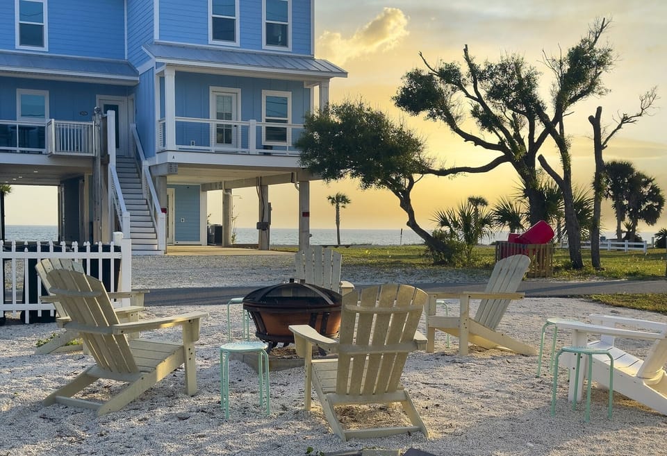 Fire pit with a view
