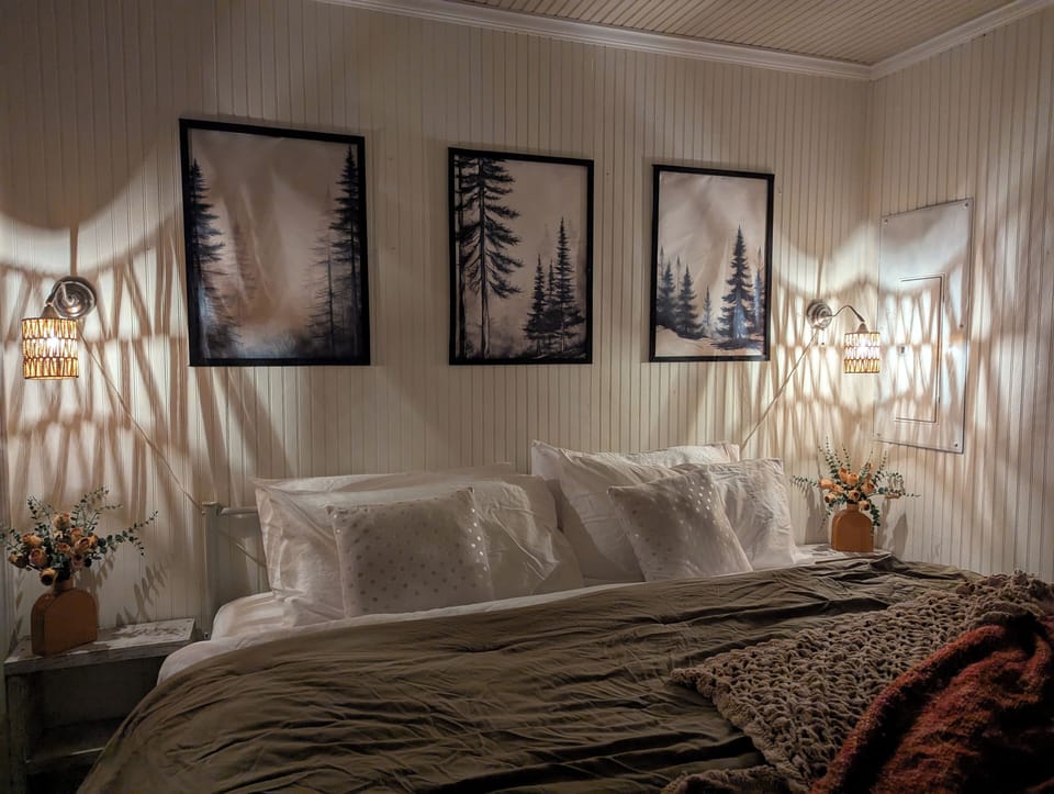 Turn the main lights off and relax into a peaceful space