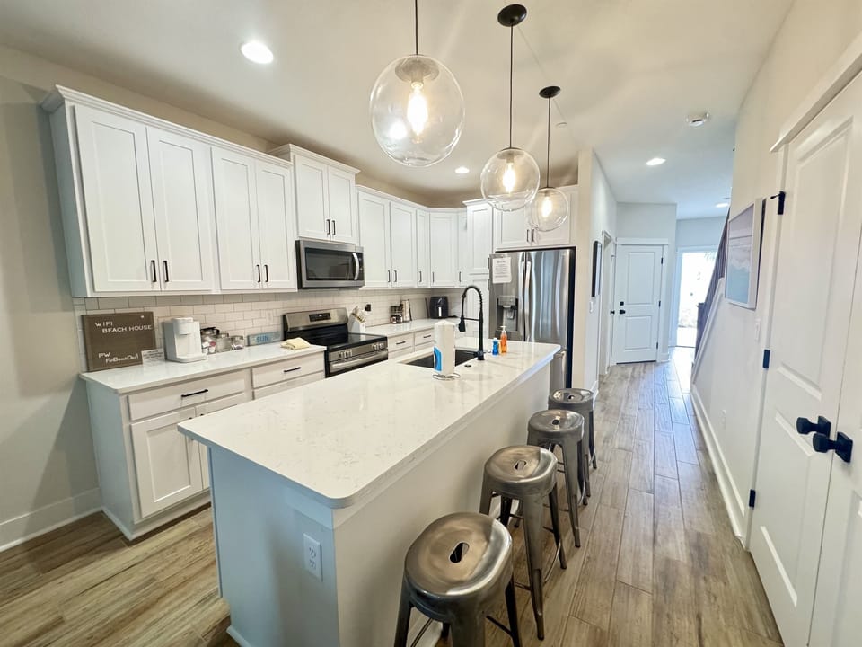 Fully stocked kitchen 