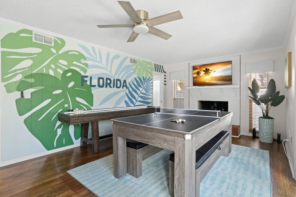 Can’t decide between a round of pool or a ping pong showdown? You don’t have to! This convertible table doubles the fun and triples the bragging rights. Rack it, flip it, and serve up some friendly competition — vacation-style!