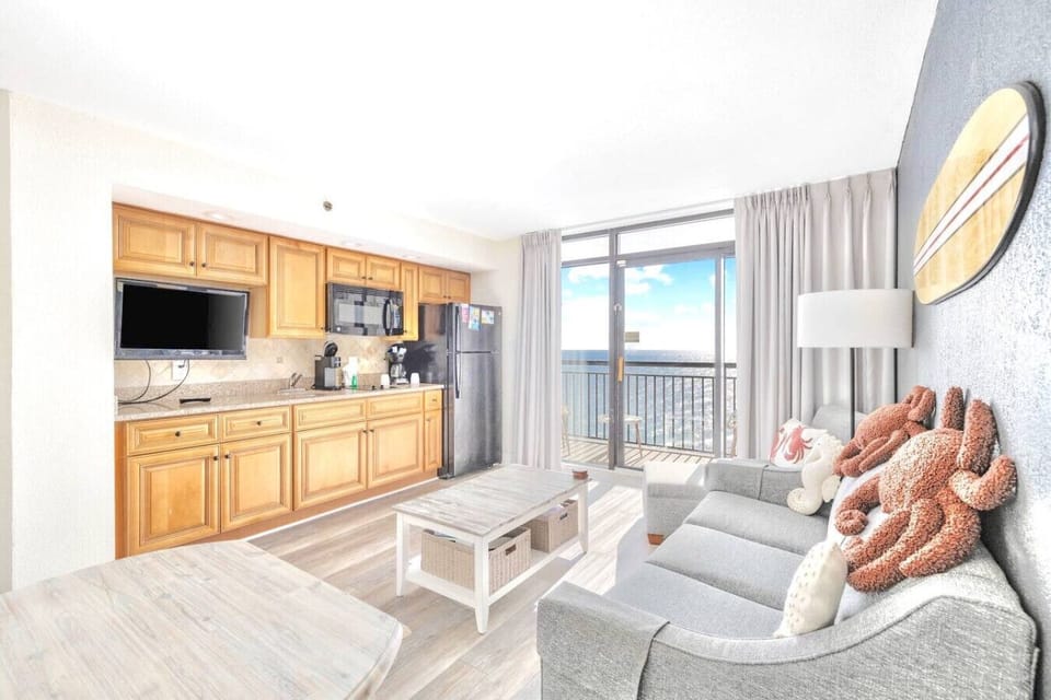 Oceanfront Livingroom is the perfect escape from those long North Myrtle Beach Days