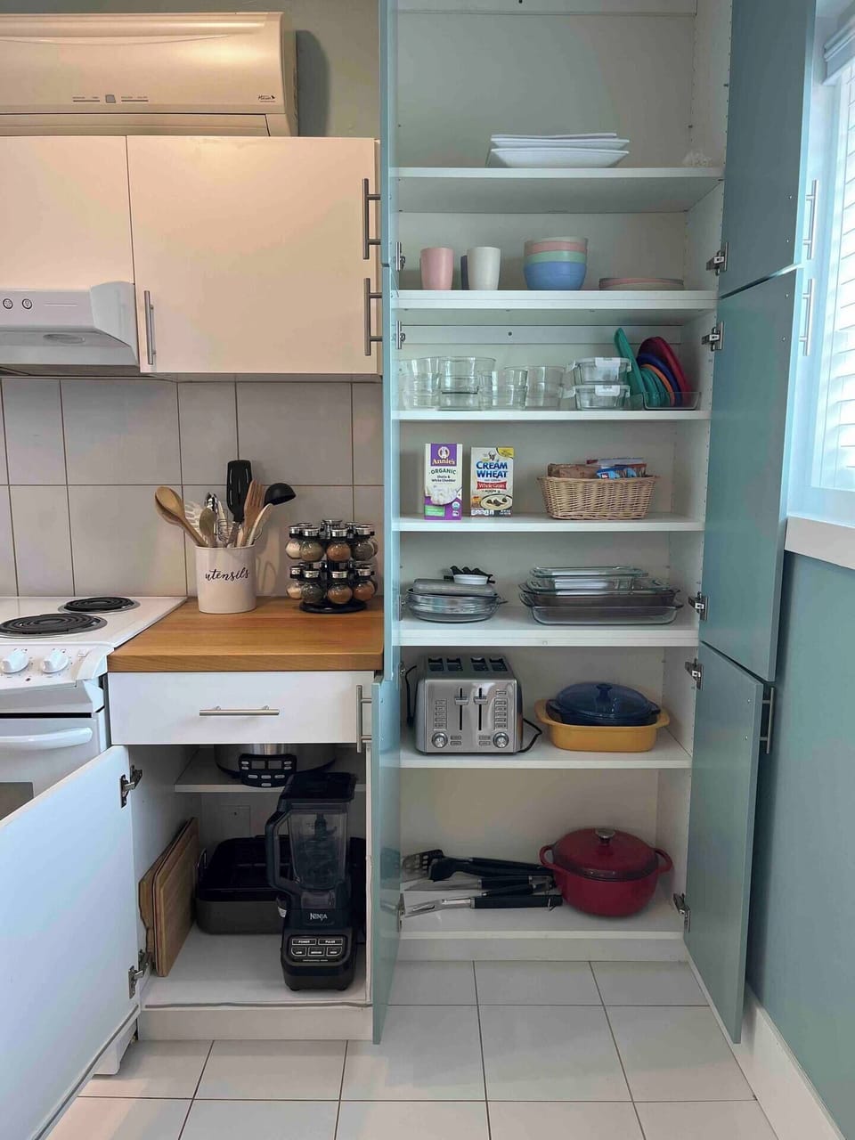 Enjoy a quiet meal crafted in our fully stocked kitchen!