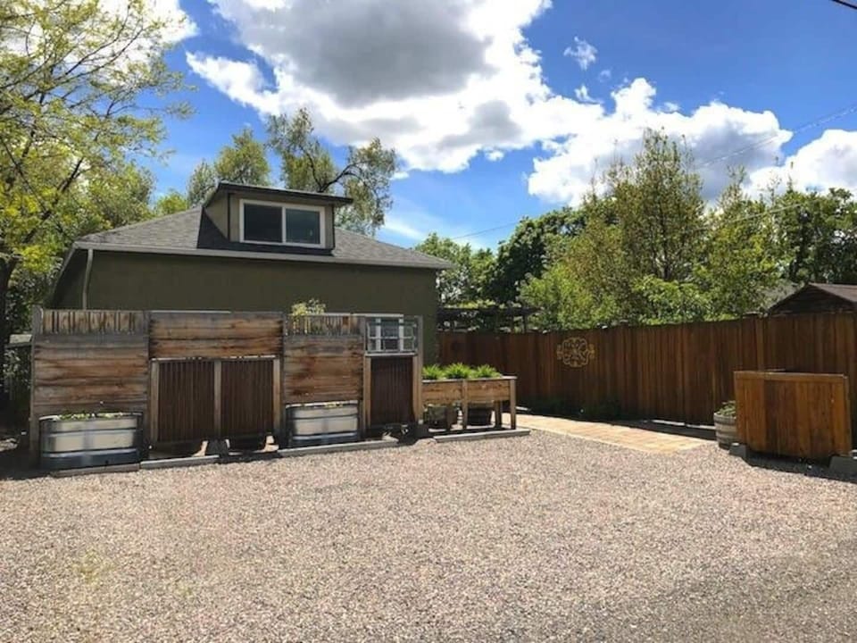 Parking is immediately in front of the unit and you'll access the door through a spacious patio. 