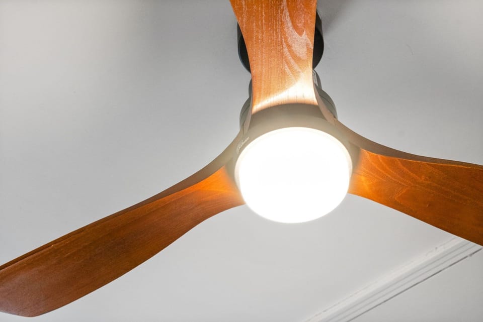 Ceiling fan in the bedrooms for increased comfort!