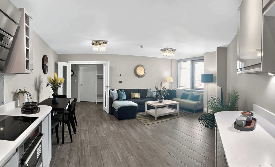 An airy, welcoming room where mornings feel fresh and evenings feel cosy.
