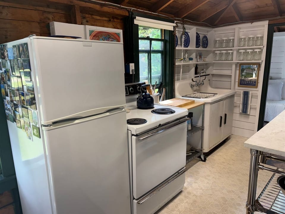 Stove and fridge