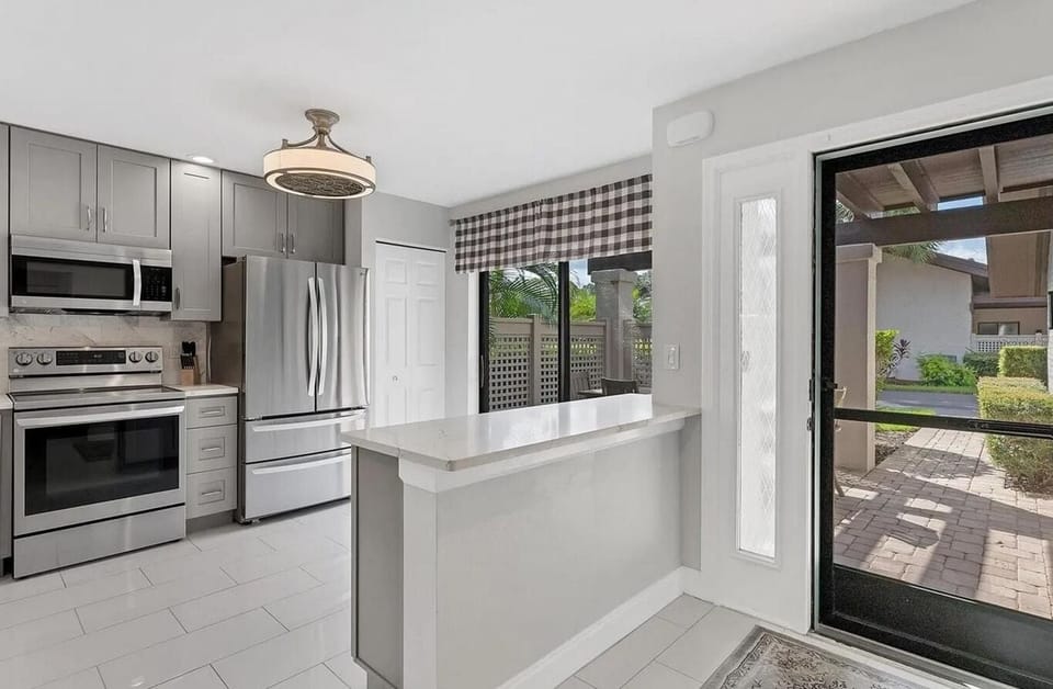 Kitchen and front door