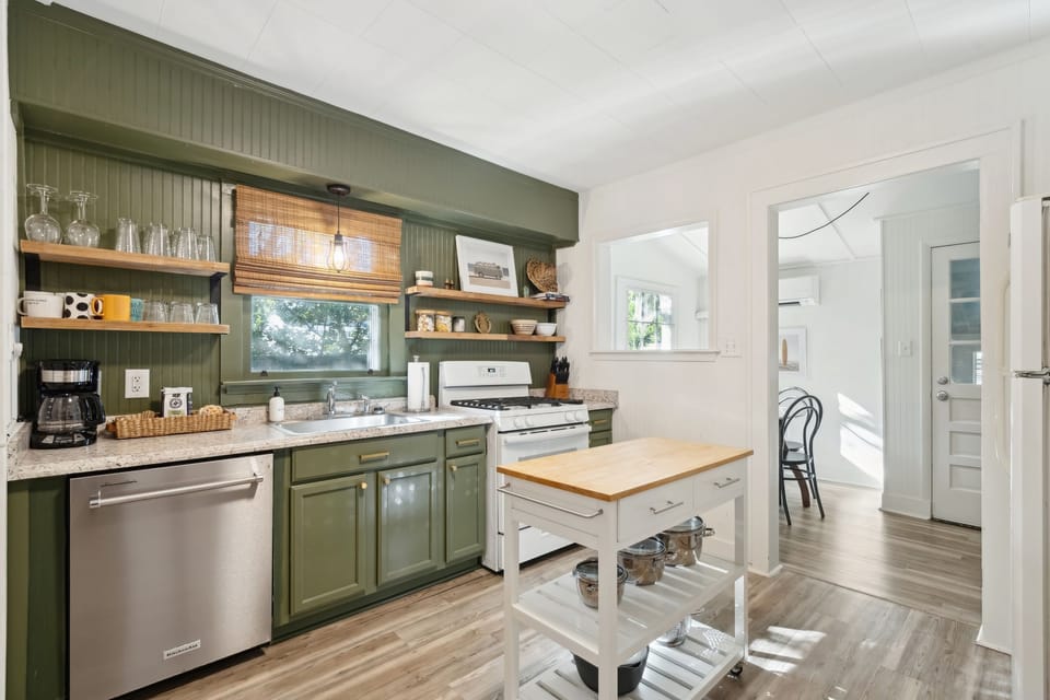 Beautiful, fully equipped kitchen with updated appliances and drip coffee maker