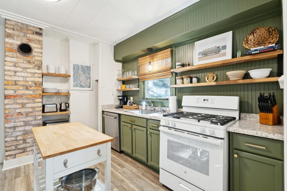 Beautiful, fully equipped kitchen with updated appliances and drip coffee maker