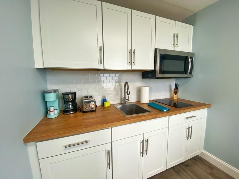 Whip up your favorite meals in this stylish and functional kitchen.