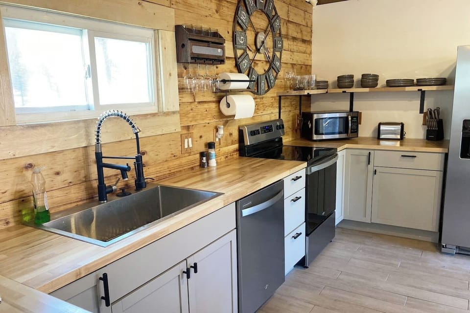 Bright, open kitchen complete with everything you need to enjoy a home away from home.