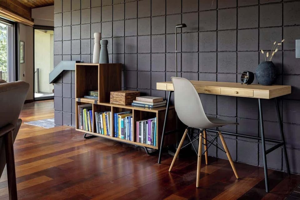 Desk in main living area