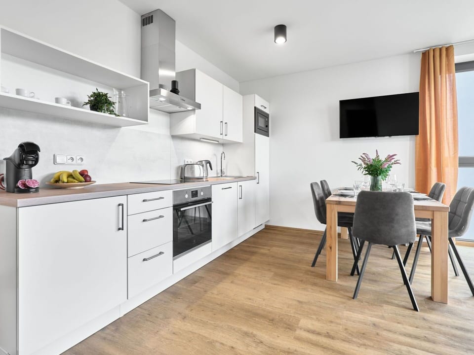 Flooring, Wood, Floor, Interior Design, Furniture, Wood Flooring, Apartment, Room, Cabinetry, Home