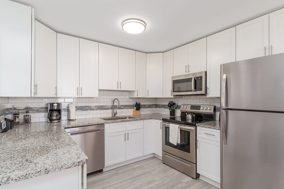A chef’s kitchen for family feasts.