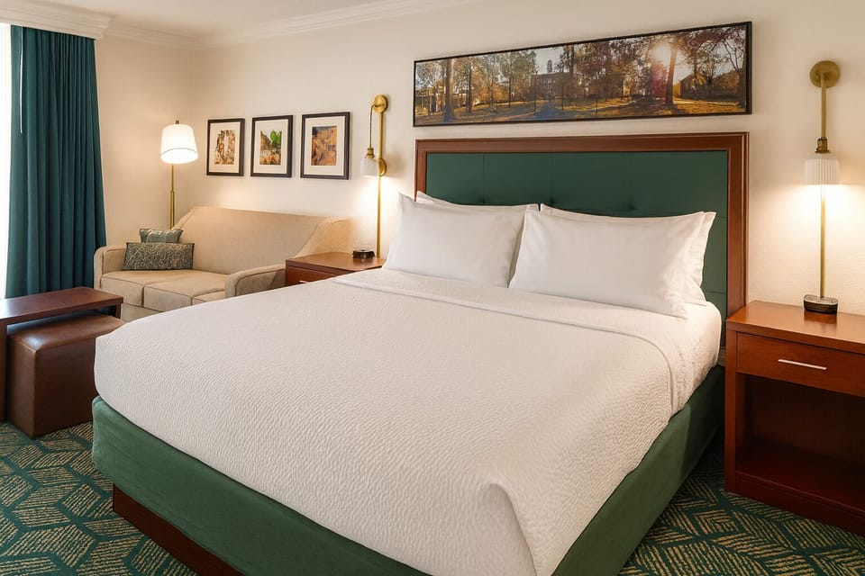 Bedroom. Interior and views may vary based on location and availability.