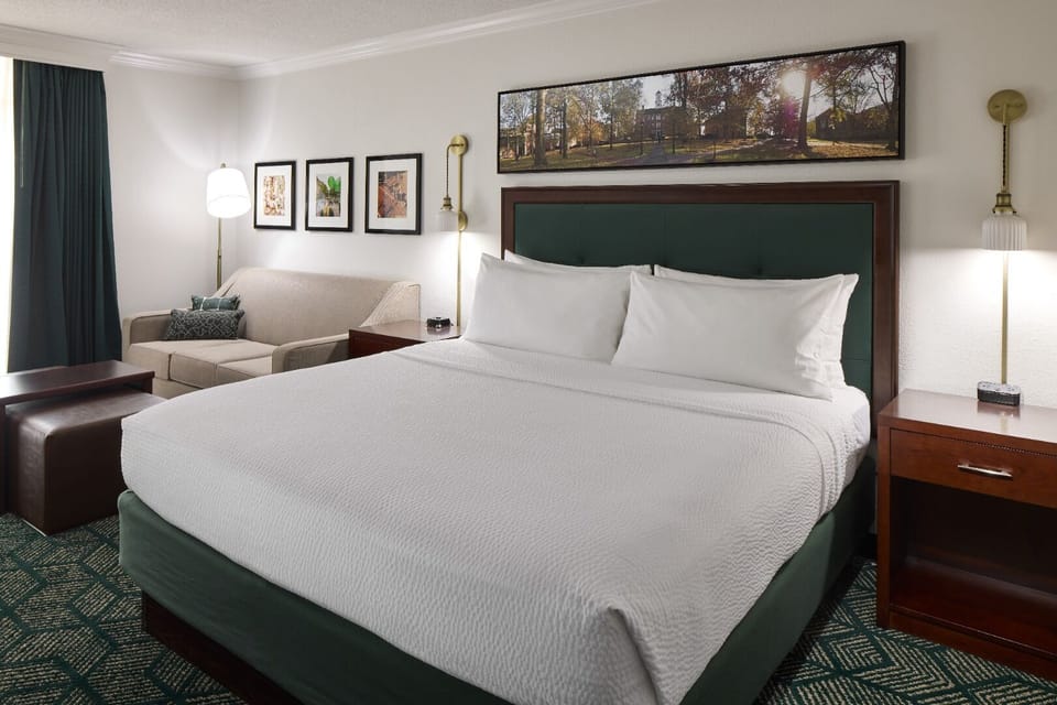 Refresh and reset with a spotless vanity and walk-in shower.