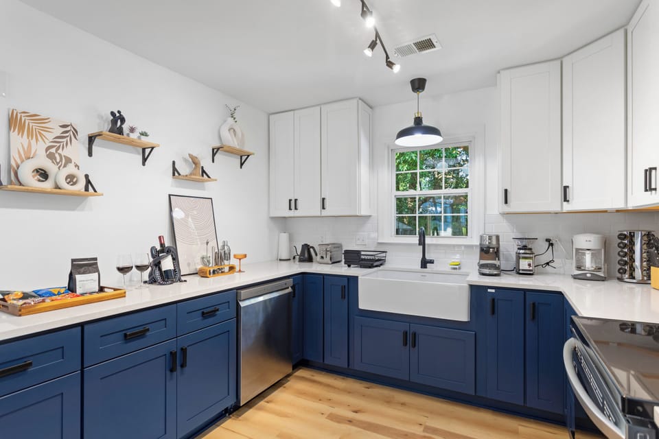 Large, farm-style sink